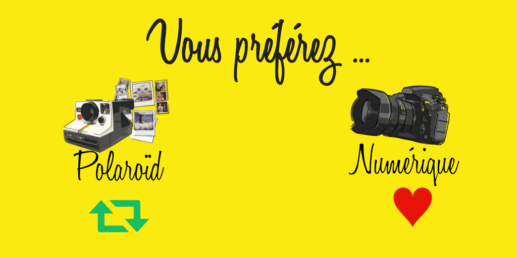 1nstantB's tweet photo. Vous êtes plutôt sur le #rétro ou le #moderne ? 📷 📼
#InstantB https://t.co/Af8NOHPPSS