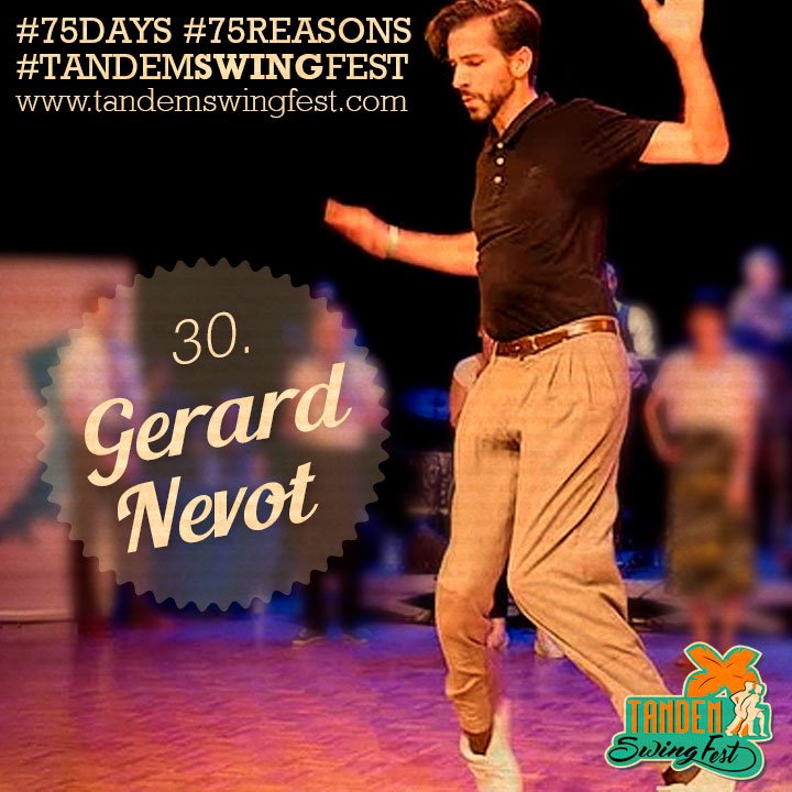 TandemSwingFest's tweet photo. Gerard Nevot has a great musicality and fluid dance.
Will show how to communicate with your partner on dance floor. Sounds great, isn't it? 
#75days #75reasons #tandemswingfest #mallorca #swing #festival #gerardnevot@TandemSwingFest  
https://t.co/wg5yKuGAeg https://t.co/HbEdFCqaPZ
