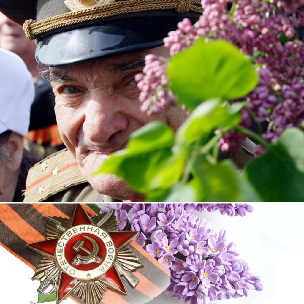 Ветеран с сиренью