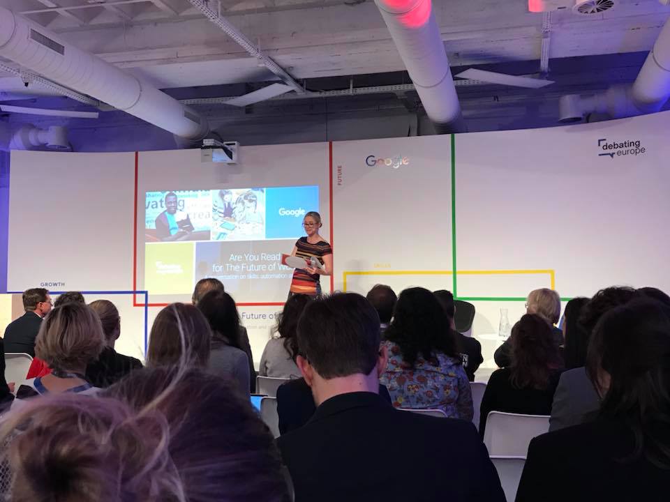 LuxMadeIn's tweet photo. Lux Made In ha contribuito al dibattito Europeo su alcuni di questi macro trends #AI #Advancingtechnologies #machinelearning al @debatingeurope “The future of work 2018” #GrowWithGoogle! #Futureofwork https://t.co/q9RxWUhRtJ