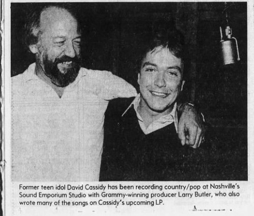 CassidyUnited's tweet photo. In 1982 #DavidCassidy worked @sound_emporium Studios in #Nashville w/ Grammy-winning producer #LarryButler, for a country cross-over album. The project did not fully materialise. Read what David had to say about it https://t.co/JcGHwgjnWk https://t.co/rTyHh5NkgX