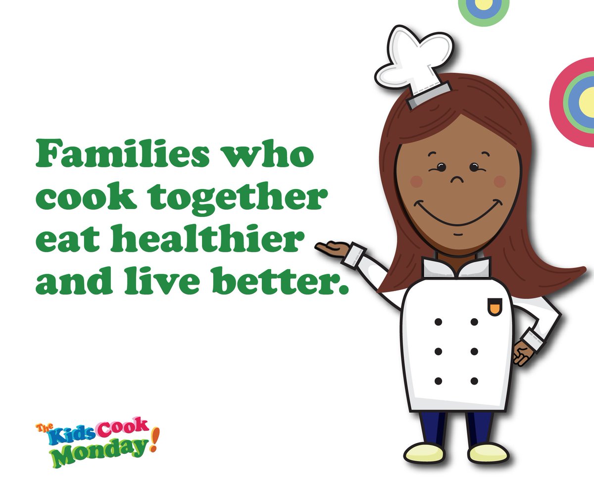 KidsCookMonday's tweet photo. Get your family into the healthy habit of letting the #KidsCookMonday! Learn more about the benefits of cooking with your kids at: https://t.co/ebobXpZCOu https://t.co/XW7xSLk49w