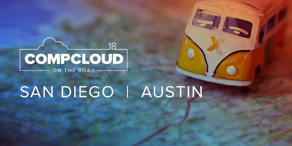 Xactly's tweet photo. Join us for #CompCloud2018 On the Road! We're stopping in #SanDiego and #Austin. Register for your spot now: https://t.co/9WzPmB1YaT https://t.co/fVYJkl9qU2