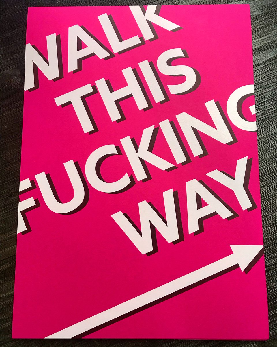 TFRevents's tweet photo. Had a fun morning with the guys at @ashwyk printing up some more of our infamous posters... since they all got stolen at the last event 🧐
#takefuckingrisks #risky #walkthisfuckingway #popset #pink #sayitwithoutsingingit https://t.co/i5XJcjeIzf