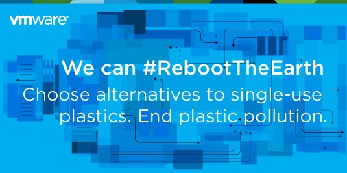 PGelsinger's tweet photo. I was proud to join our @VMware community to raise awareness about the use of single-use plastics. Help us #RebootTheEarth by retweeting to show your support for eliminating the use of single-use plastics. https://t.co/FOYUJXQ6qE