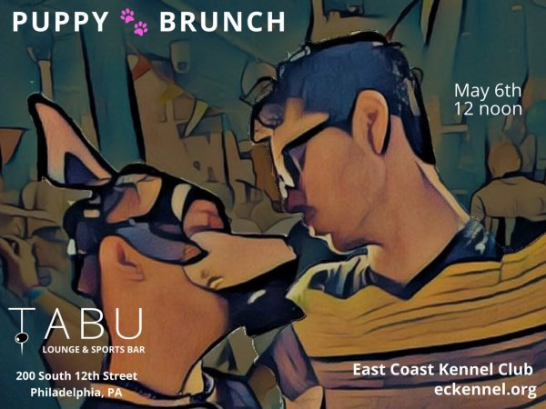TheHumanPup's tweet photo. May Puppy Brunch @ TABU, Philadelphia is on 6th May!
Full event details: https://t.co/xHl4xdHCTB
#thehumanpup https://t.co/feKA3FVCIi