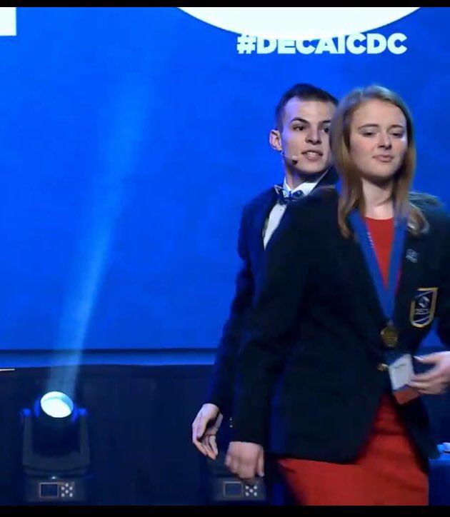 I was watching and look what I saw! Congratulations!!  🎉🎊 #DECAICDC2018 <a href="/davieshighdeca/">Davies DECA</a> <a href="/ReillyMach/">Reilly Mach</a> <a href="/jboub22/">Jack Boub</a> <a href="/MaddiPetrick/">Maddi Petrick</a>