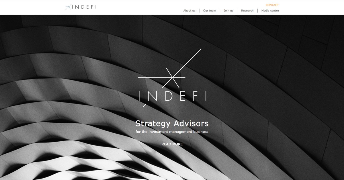 INDEFI_Group's tweet photo. NEW WEBSITE!
We are pleased to announce that our new website is up and running! Come and check it out at https://t.co/NXRSkg6qOZ
  #newwebsite https://t.co/dhqUqw03Ca