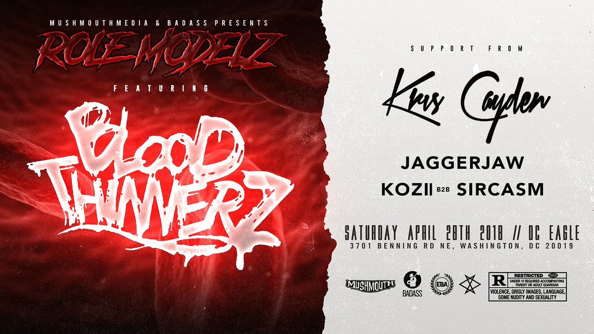 badassraves's tweet photo. THIS SATURDAY! 😈
Catch @BloodThinnerz on the decks alongside Kris Cayden, Jaggersaw, KOZII, and SIRCASM in DC! 

Tickets at https://t.co/HwGiPc1il0 https://t.co/8kMFzAO0cF