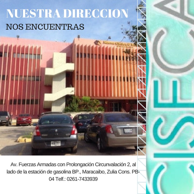 CISECA_MCBO's tweet image. ESTAMOS UBICADOS AV. FUERZAS ARMADAS Nva. CLINICA D&apos; EMPAIRE CONS PB-04 MCBO. EDO. ZULIA TELF.: 0261-7433939