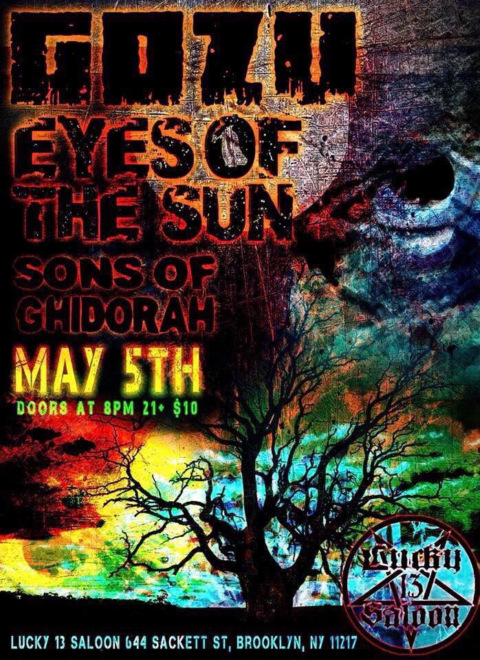 GOZU666's tweet image. Brooklyn May 5th, Lucky 13. @MetalBlade @BlacklightRecs