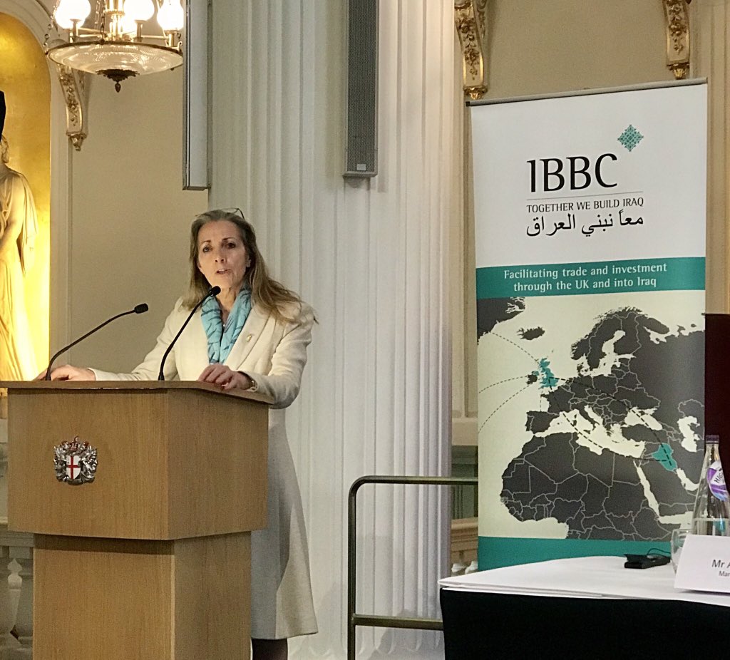 IBBC_London's tweet photo. @tradegovuk Minister #BaronessFairhead tells the @IBBC_London Spring Conference that #UK keen to support infrastructure development and the oil and gas sector. #IBBC2018 https://t.co/DrW7os5CLp