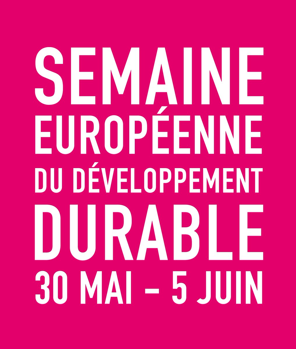 🌱 La semaine européenne du développement durable, c'est du 30 mai au 5 juin 2018 ! 
✅ Pour inscrire votre projet, rendez-vous ici 👇
bit.ly/2J3oJ1m
#SEDD