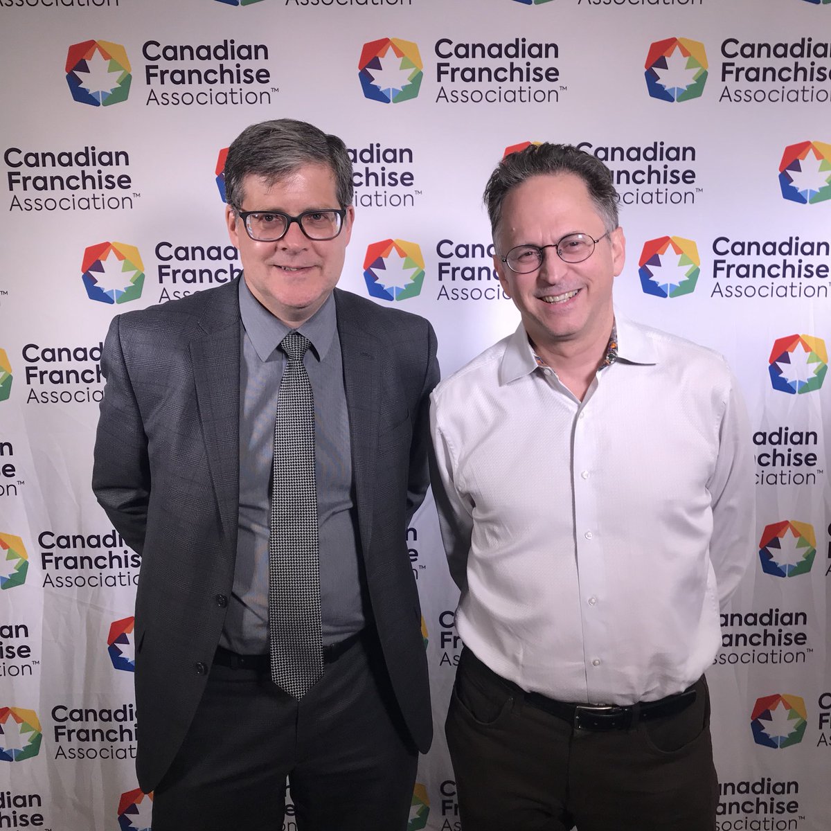 HofferAdler's tweet photo. #CFA2018 Lloyd Hoffer and Joseph Adler thank the Canadian Franchise Association for yet another wonderfully executed annual convention.  We thank the @CFAFranchise staff and Lorraine McLachlan for their great work https://t.co/VkCM86PEPh