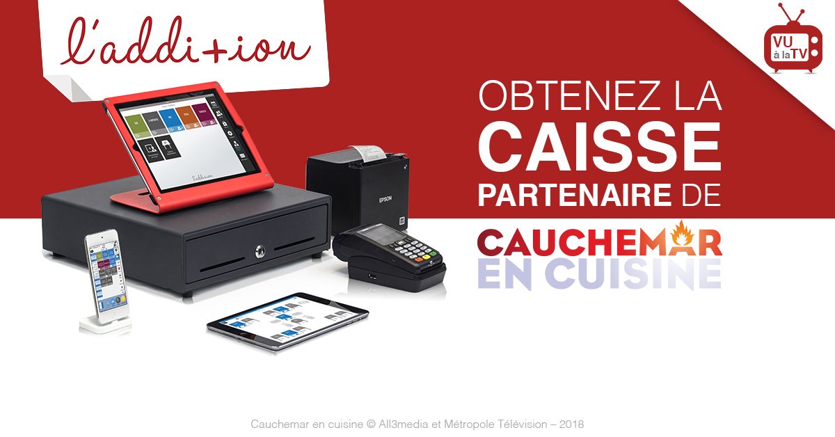 Laddition_App's tweet photo. 🔥🔥L'Addition s'associe à l'émission Cauchemar en Cuisine édition 2018 diffusée sur M6. 🔥🔥

Pour plus de renseignements : https://t.co/YdSRPNcqkU https://t.co/H5PF76xZQH