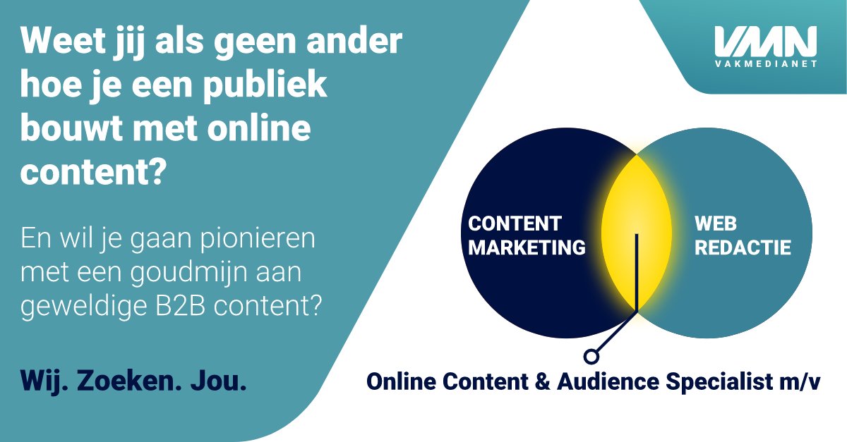 Top #vacature! Ben jij een inventieve blogger, webredacteur of contentmarketeer? Weet je als geen ander hoe je een groeiend publiek aantrekt, boeit en bindt met geweldige content? Dan willen we graag met je praten! >> buff.ly/2pMp1lk