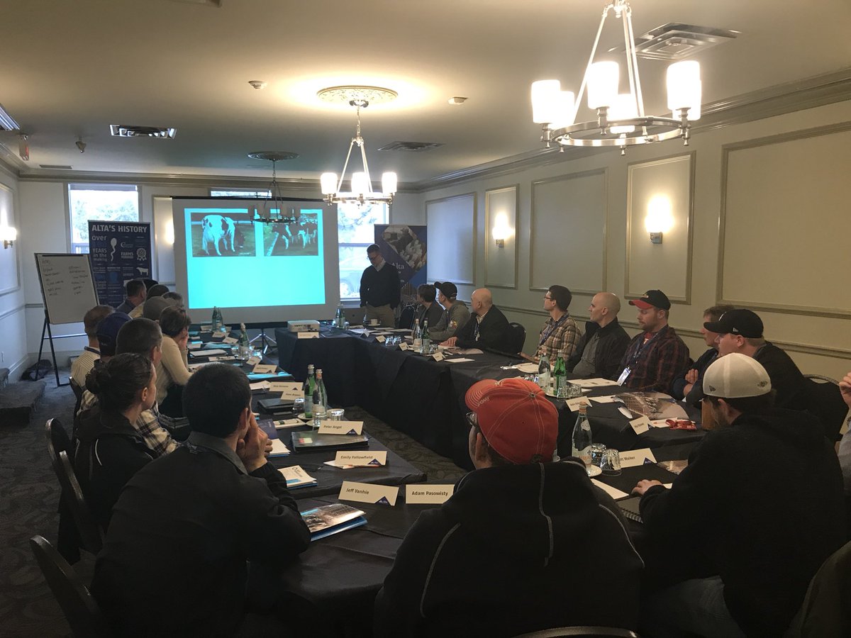 Another Great Dairy Managers School is underway!!!!   #driving #repro #dairyeconomics #AltaAdvantage #SeeingisBelieving