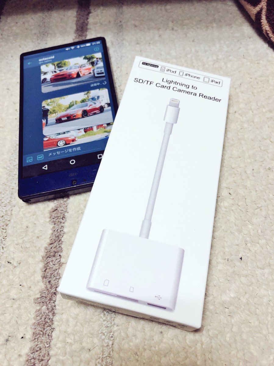 あかみ下ぼろ氏 على تويتر マイクロsdカードをiphoneで読み込むやつamazonで買ったのに全然使い方わからん Iphoneに一眼の写真を簡単かつ一瞬で写す方法ないかなぁ