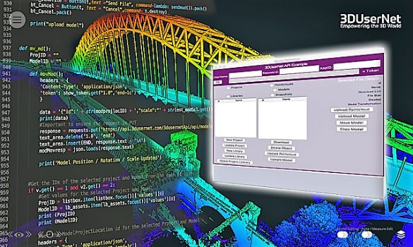 Geoconnexion's tweet photo. 3DUserNet announced today the release of their first generation API.
3DUserNet is the online platform for storing, working and collaborating on both large Point Cloud and 3D Model dataset projects, on any device anywhere.   https://t.co/7hhQ9GiNRV https://t.co/v8NOnl6YXZ