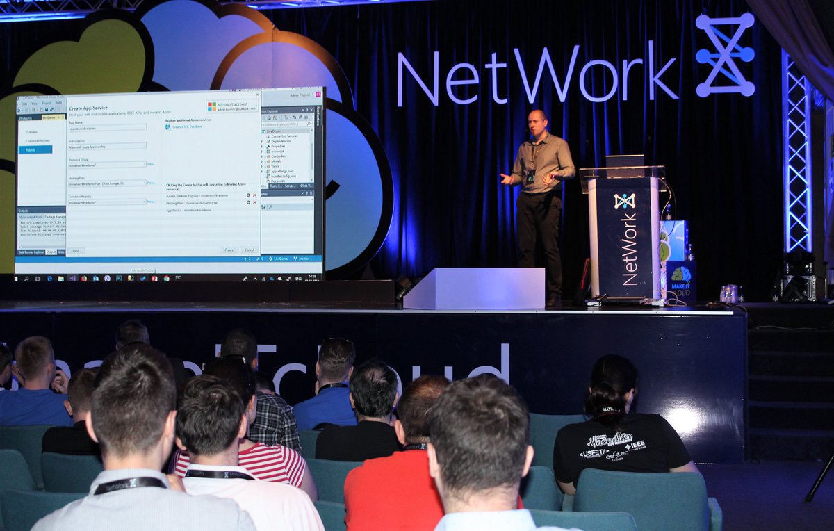 AppImpactHQ's tweet photo. Last week we took part at one of the biggest IT conferences in the region – “MS NetWork 8”. 
Thank you Microsoft BH and @msnetworkbih for choosing our GatherUp! Event Management platform as the main conference organization and logistics application.
#AppImpact #MSNetwork8 https://t.co/9Mqw8PxYNV