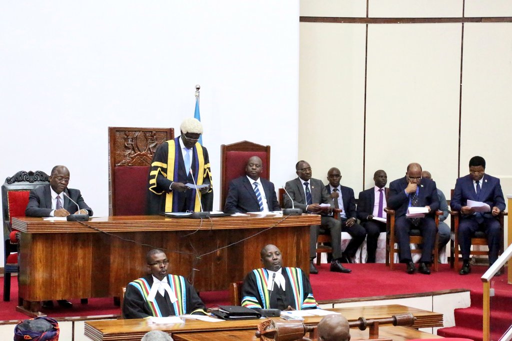 EA_Bunge's tweet image. Welcome remarks to H.E Dr. John Pombe Magufuli by Rt. Hon @martin_ngoga .
" Thank you H.E for responding to our invitation today. It is a very clear sign to your attachment to the EAC integration agenda. We are very grateful to that."