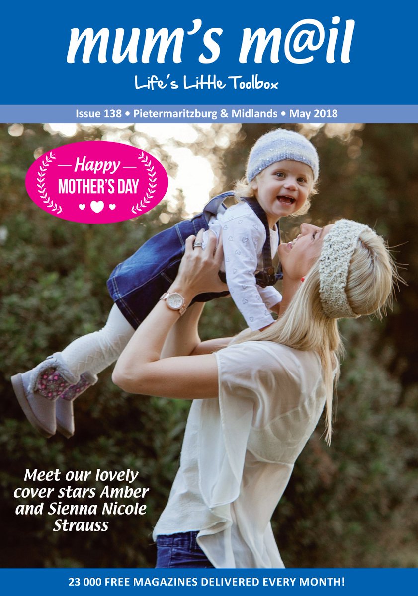 MumsMail's tweet photo. Here is our PMB May Mother's Day cover - the mag should be hitting the streets later this week!
This month's issue features the beautiful Sienna Nicole and mom Amber Strauss.
Thanks so much to Saysha Baker Photography for this gorgeous cover photo!
#familymag #lifeslittletoolbox https://t.co/fvmpKNBvmY