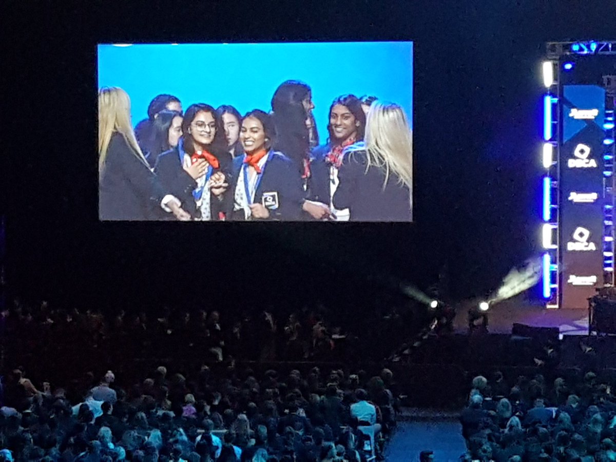 _megharaj's tweet photo. HB HTDM team of A. Suri and D. Samarasena made it to the final competition! Dasni in top 10 for the exam! @HMBSSBlizzards @HMBSSDECA #hbtakesicdc https://t.co/yqFbVZvkxF