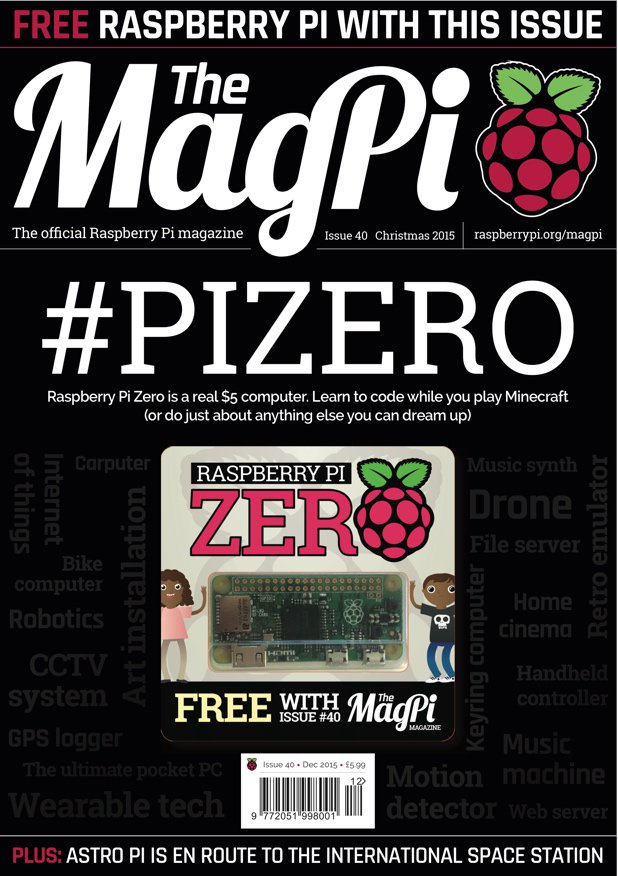 Raspberry_Pi's tweet photo. Since launching Raspberry Pi Zero in Nov 2015, when we gave it away on the cover of @TheMagP1 magazine, we’ve shipped 1.2 million Zeros and Zero Ws around the globe. How are you using yours? https://t.co/redxs0rl9o