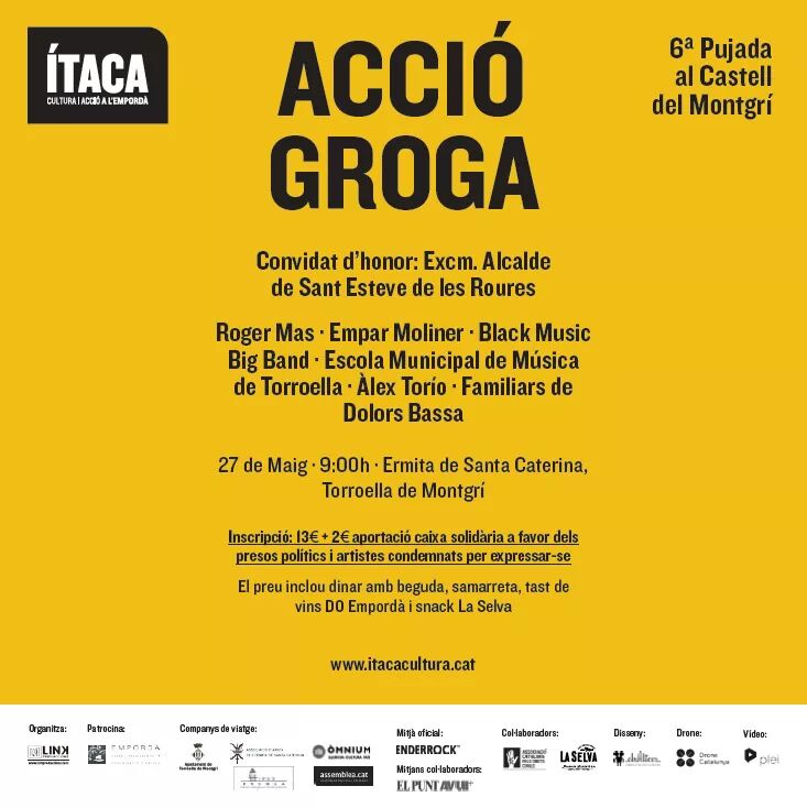 #BREAKINGNEWS

L'<a href="/OrniAlcalde/">Alcalde Orni 🎗</a> convidat d'honor a l'#AccióGroga del festival <a href="/ITACACULTURA/">Festival ÍTACA</a> a Torroella de Montgrí! Sant Esteve de Les Roures ja fa xarxa municipalista!