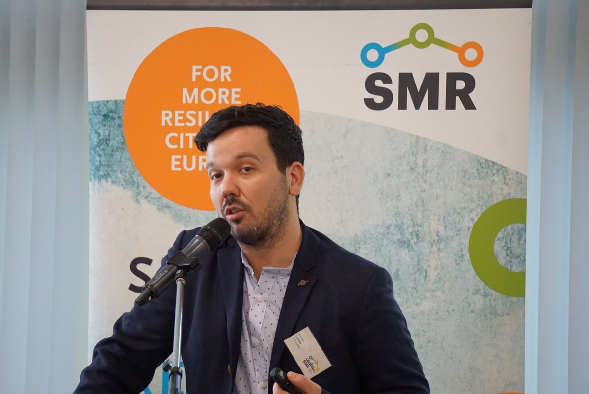 Co-creation needs to be based on an understanding of the context of what needs to be built. Judith Moreno, #Donostia: "We are talking about transversal relationships and cascading effects: the SMR tools make these difficult concepts easy and accessible." #SmartMatureResilience