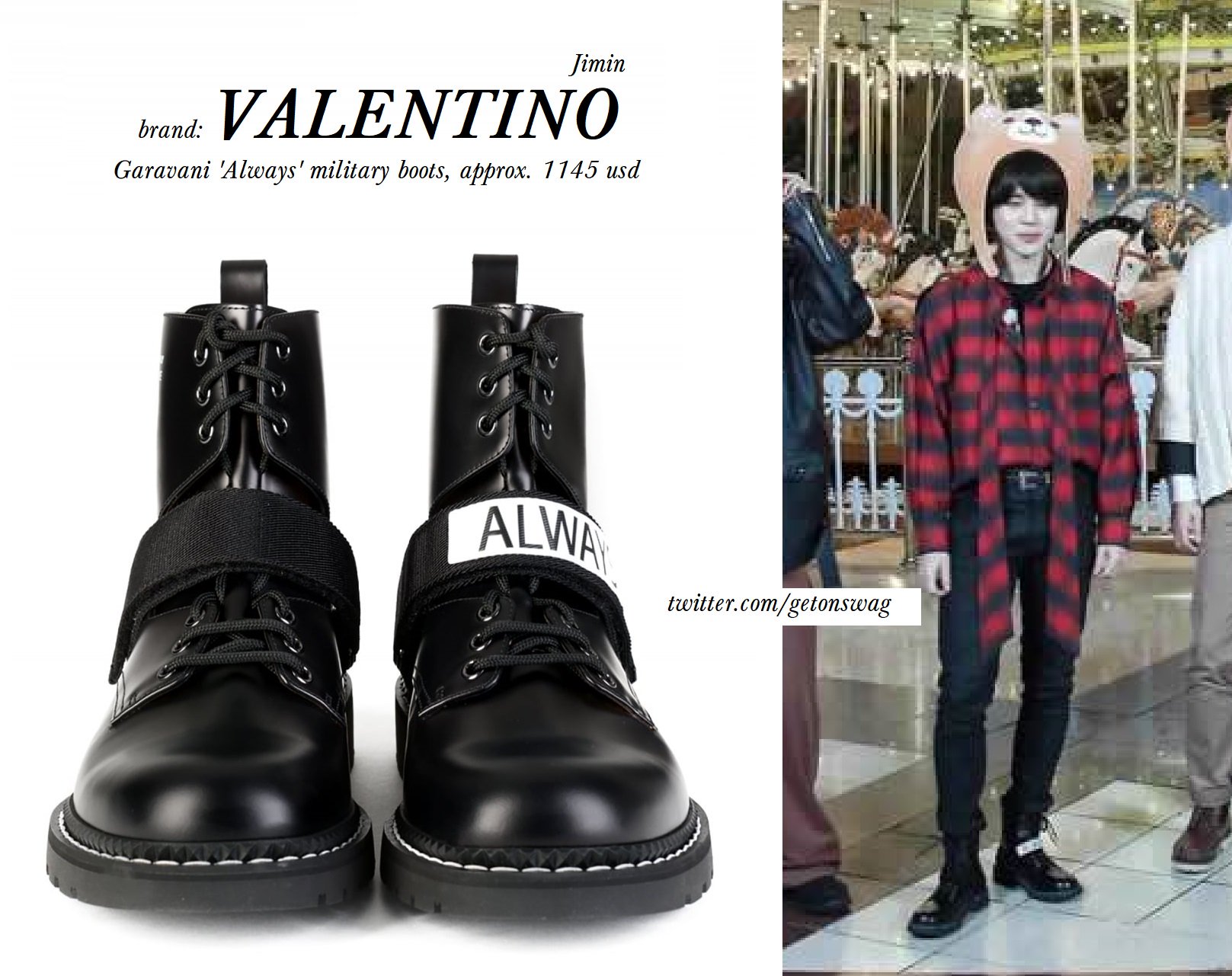Jimin and Jungkook's louis vuitton oberkampf ankle boots