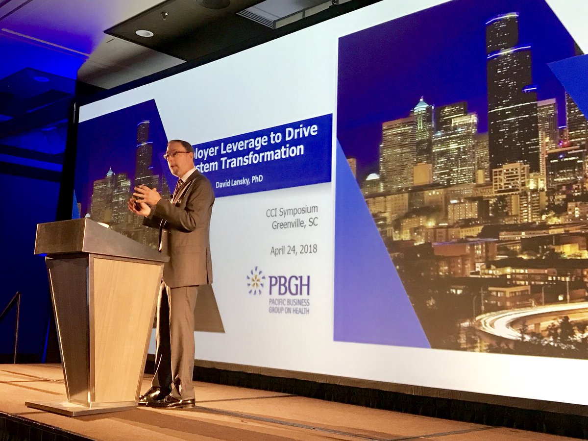 David Lansky of <a href="/PBGH_updates/">Purchaser Business Group on Health (PBGH)</a> on Employer Leverage to Drive System Transformation at #CCISymposium! @cci_health #EngagingHealthcareTransformationTogether