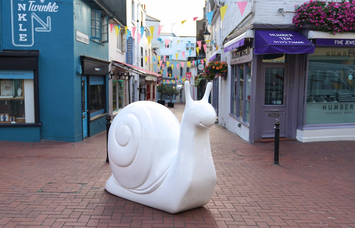 wildinart's tweet photo. Find the shell that fits your style. Join the #BeMoreSnail movement as a sponsor and you could soon be choosing a design to see on the @snailspacebh art trail. #PublicArt #CharityTuesday https://t.co/yVHLn72XkM