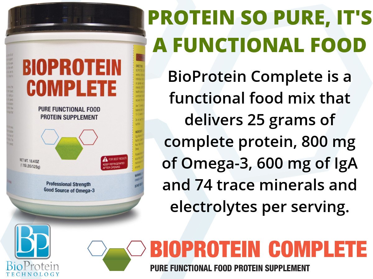 All of the ingredients chosen for BioProtein Complete are functional foods that work together to protect, nourish and revitalize the body. It can be used as a meal replacement or post workout protein to enhance recovery and results, without compromising your health.