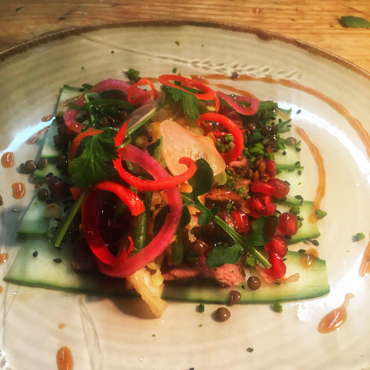 Asian rare beef salad #special #asianbeef #asianbeefsalad #beefsalad