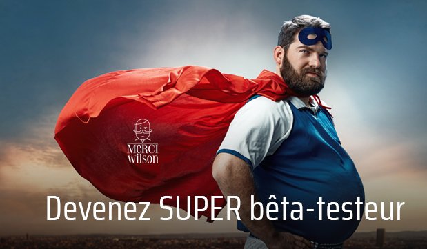 Testez nos services en devenant #bêtatesteur de Merci Wilson ! Participez ainsi au développement de notre concept. 🚀 #innovation #startup
Rejoindre l'équipe de bêta-testeurs par ici  👉 merci-wilson.fr