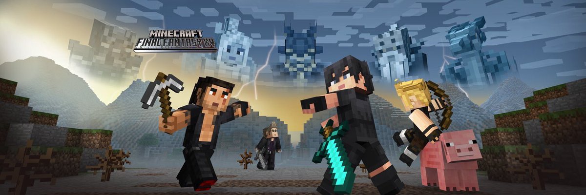 O final fantasy XV Skin Pack para #Minecraft consoles e #MCPE/ #MCBedrock está rolando em todas as plataformas mais tarde hoje! :D