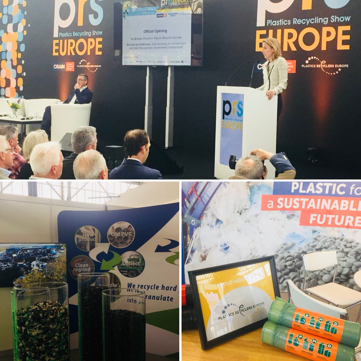 'Het verbranden, de export van plastic en onnodig materiaal gebruik kunnen én moeten tot het verleden gaan behoren.' #toespraak staatssecretaris @svveldhoven bij European #Plastics Recycling Show. #NLcirculair - government.nl/ministries/min…