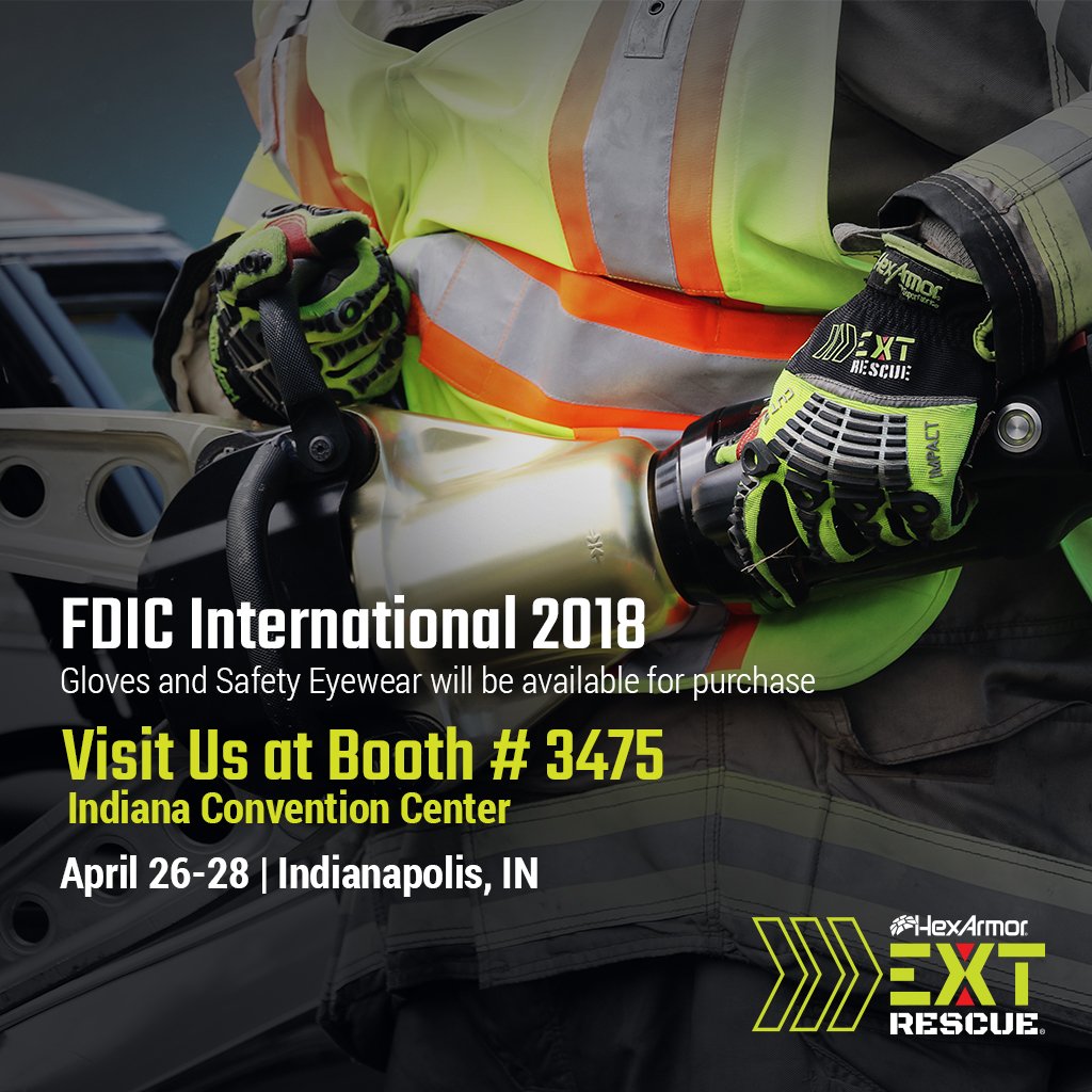 HexArmor (@hexarmor) on Twitter photo Will you be attending @FDIC this year in Indianapolis, IN? We'd love to see you at Booth #3475! Stop by and chat with one of our EXT Rescue Specialists and see how we can help keep you and your department safe.
#HexArmor <a href="/EXTRescue/">HexArmor Extrication</a> #EXTRescue #FDIC2018 #SafetyRedefined Will you be attending @FDIC this year in Indianapolis, IN? We'd love to see you at Booth #3475! Stop by and chat with one of our EXT Rescue Specialists and see how we can help keep you and your department safe.
#HexArmor <a href="/EXTRescue/">HexArmor Extrication</a> #EXTRescue #FDIC2018 #SafetyRedefined