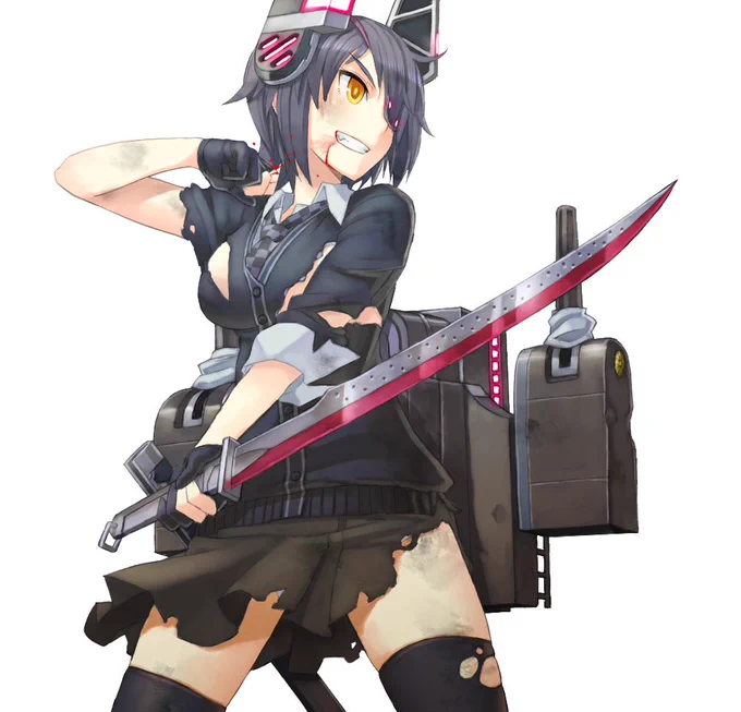 #艦これ5周年だから初めて描いた艦これ絵晒そうぜ 
便乗、たぶんこの絵あたりが初めてかなぁ。 