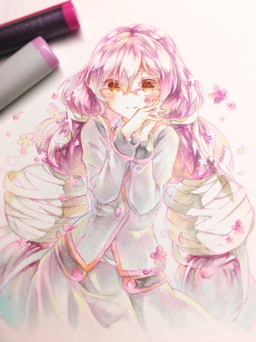tsuyutya's tweet photo. 春のカラバリノホタン🌸
#コンパスお絵描き https://t.co/S6piXFsAw0