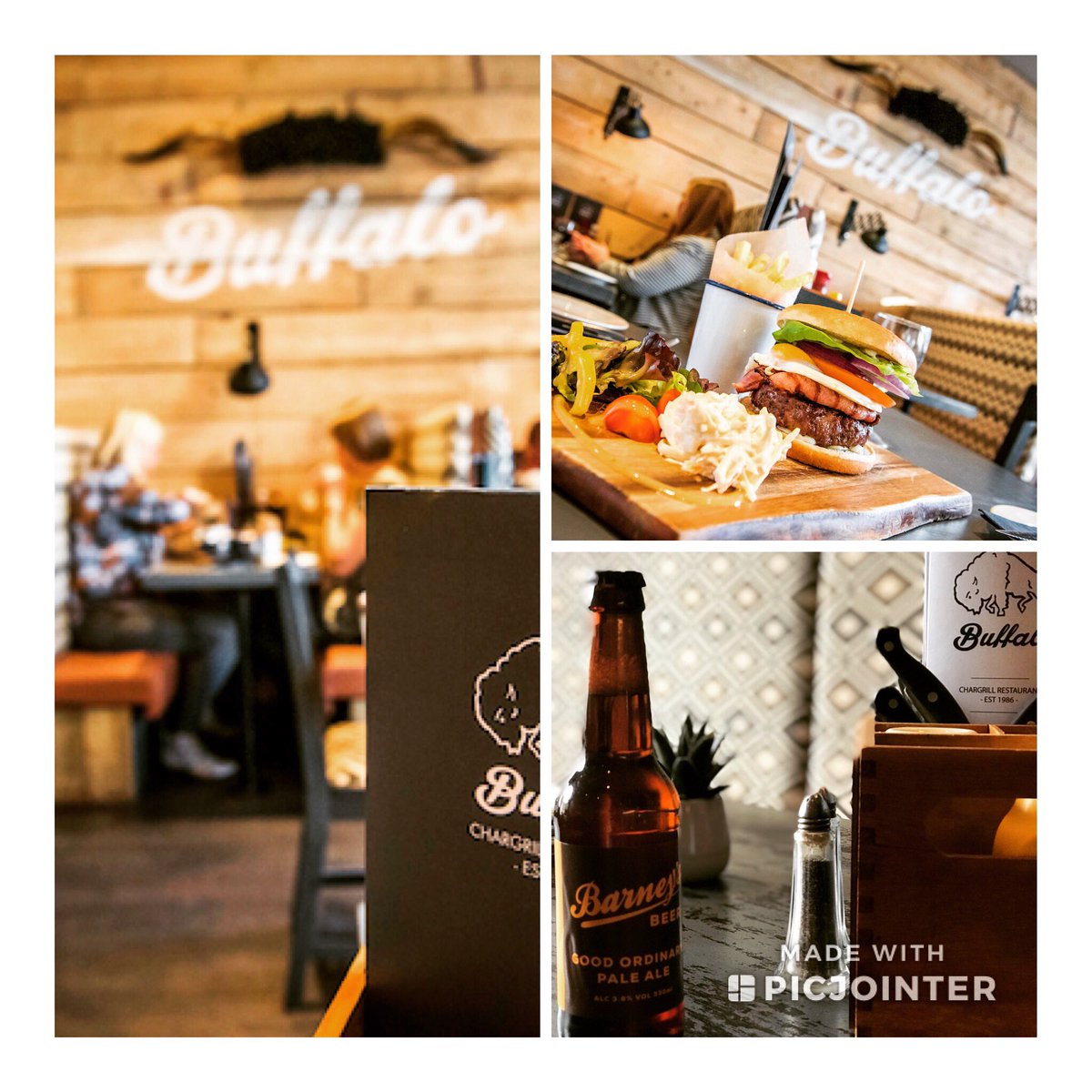 Buy any 8oz burger tonight and get a Barney’s IPA FREE #buffaloedinburgh#burger#edinburgh