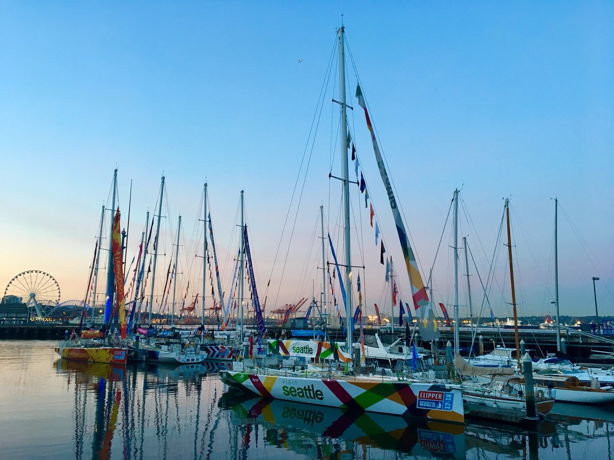 jmojax08's tweet photo. The #ClipperRoundTheWorld race is now in Seattle. The boats are docked at Bell Harbor Marina and are available through the week for tours. #komonews #SoNorthwest https://t.co/VAb03LxYsd