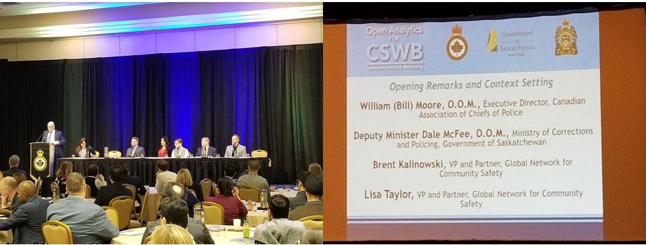 Lance_Valcour's tweet photo. The @CACP_ACCP Open #Analytics for Community Safety and Well Being Conference in #Toronto kicks off with welcoming comments from @DMMcFee and @BillMooreCACP. #CSWBAnalytics https://t.co/jQVmWDYSR2