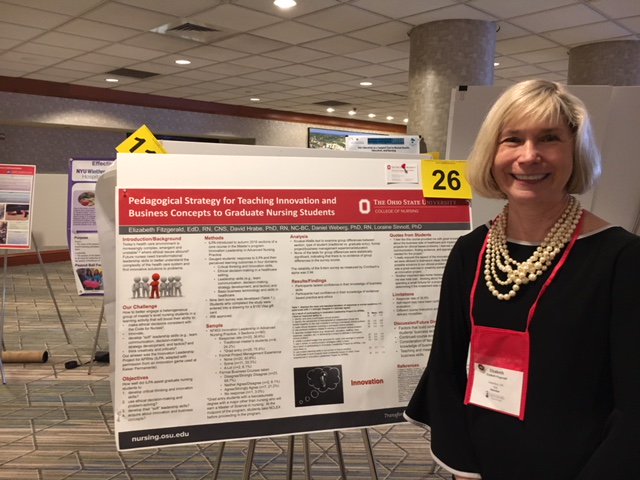 osunursing's tweet photo. Our #BuckeyeNurses have been traveling from coast to coast recently. @bernmelnyk recently gave a keynote on #EvidenceBasedPractice at@azusapacific and Lizzy Fitzgerald was with @STTI and @NLNursing at #NERC18. #GoBucks https://t.co/MexxsrpjbZ