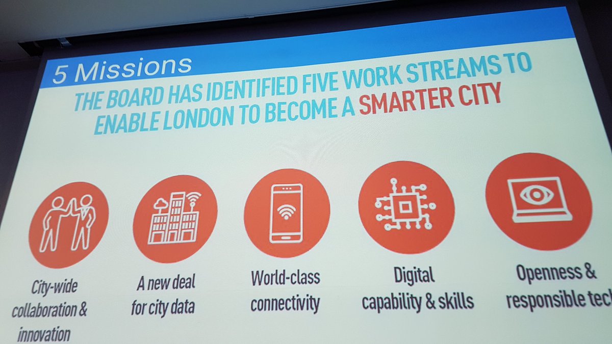 5 #digitalization mission for London to become a smarter city by CDO @camdentheo . Thumbs up! #digisuomi #SmartCity #responsibletech