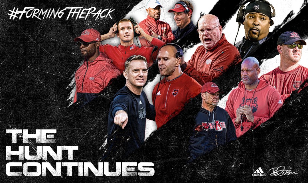 AStateFB's tweet photo. Our coaches are back on the hunt for future Red Wolves today! #AStateFB #FormingThePack https://t.co/G5XZBoB1uz