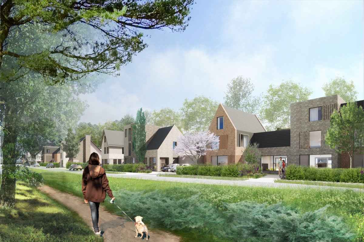 Een ontwerpteam met KOW, Studio Komma en RRog heeft de tender voor Bouwveld 10A bij de Simon Stevinkazerne in Ede gewonnen: architectenweb.nl/n42312