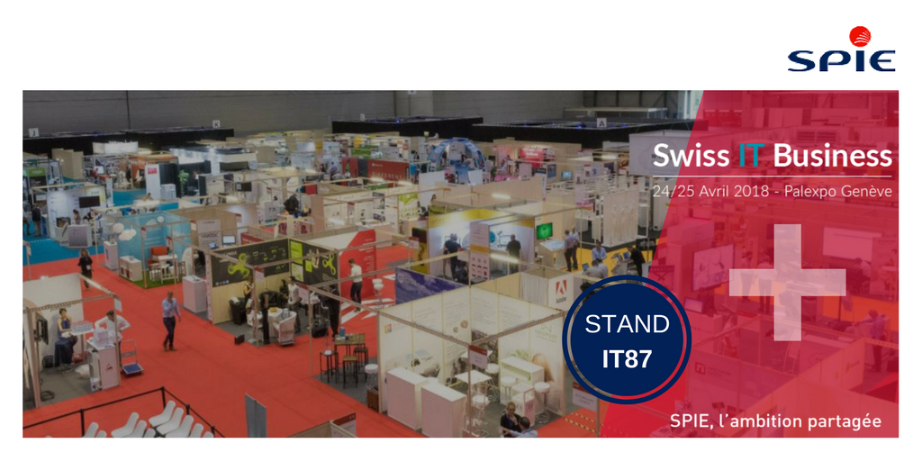 SPIEgroup's tweet photo. 🇨🇭 Le Salon Swiss #IT Business #Genève #ESSR18, c'est parti jusqu'à demain ! Retrouvez les équipes de #SPIE_Switzerland sur le stand IT87 pour parler #SmartCity, #SmartBuilding, #SmartMobility ➡ https://t.co/fVgoBmSBx2 https://t.co/fTodILIyVy