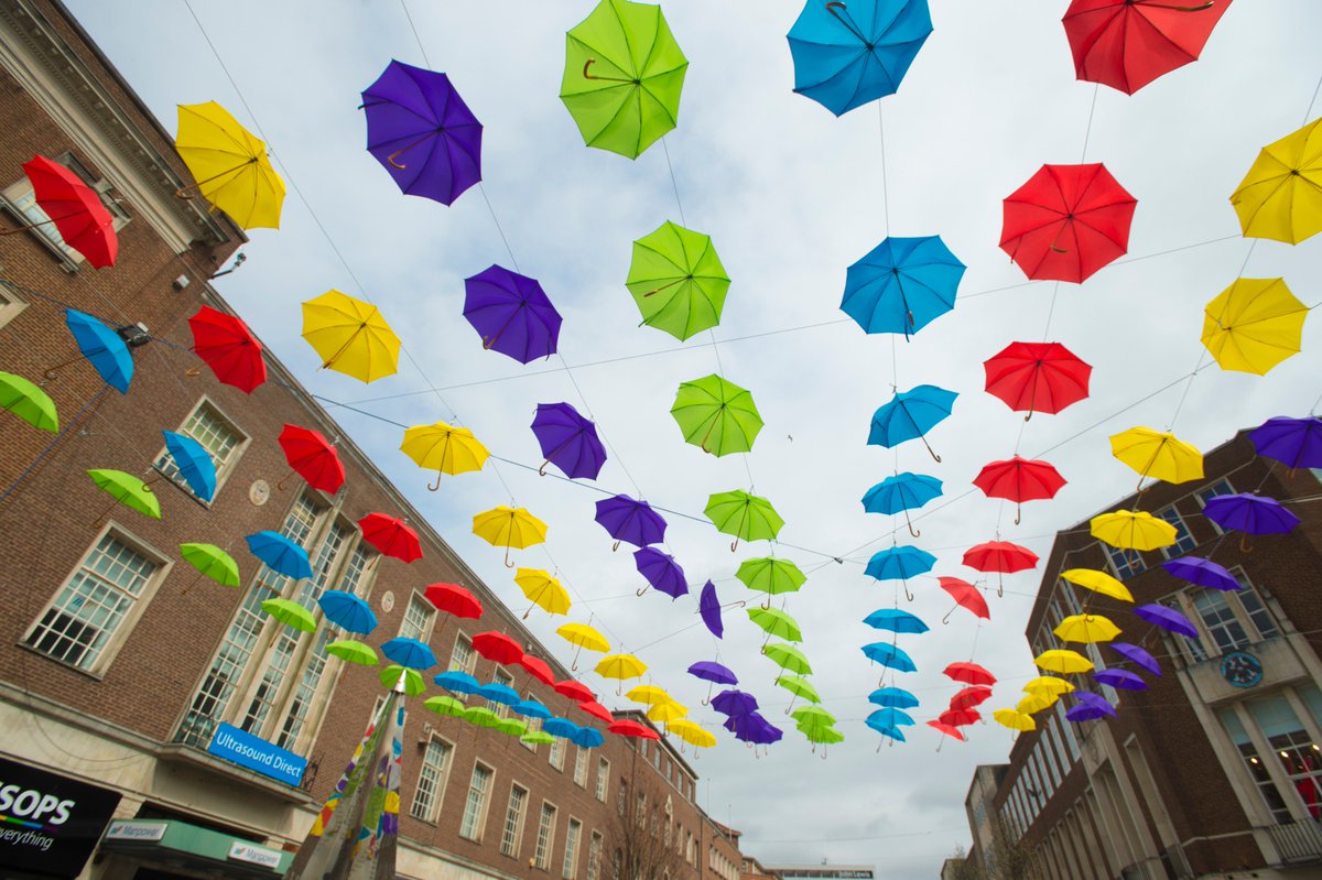 tweetinexeter's tweet photo. We absolutely love seeing your umbrella photographs, so we have decided to extend our umbrella photo competition till the 30th April. Take a photo and share with us for your chance to win a £100 prize bundle of shopping vouchers. Use the hashtag #SpringinExeter to enter. ☔️ https://t.co/m26FiKeeRa